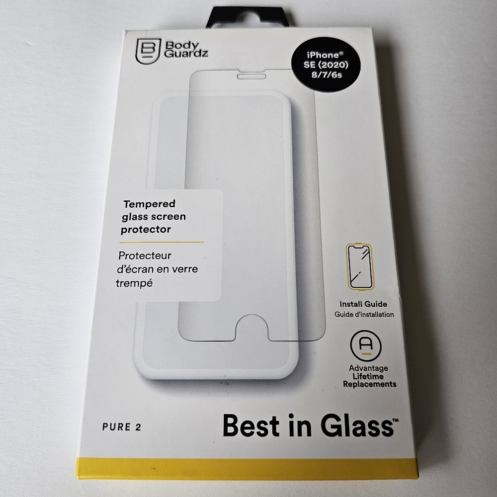 iPhone SE/8/7/6s - BodyGuardz Pure 2 Screen Protector